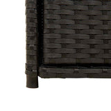 Poly Rattan Garden Storage Cabinet 105cm Wide With 2 Doors 2 Drawers - Vantage Home