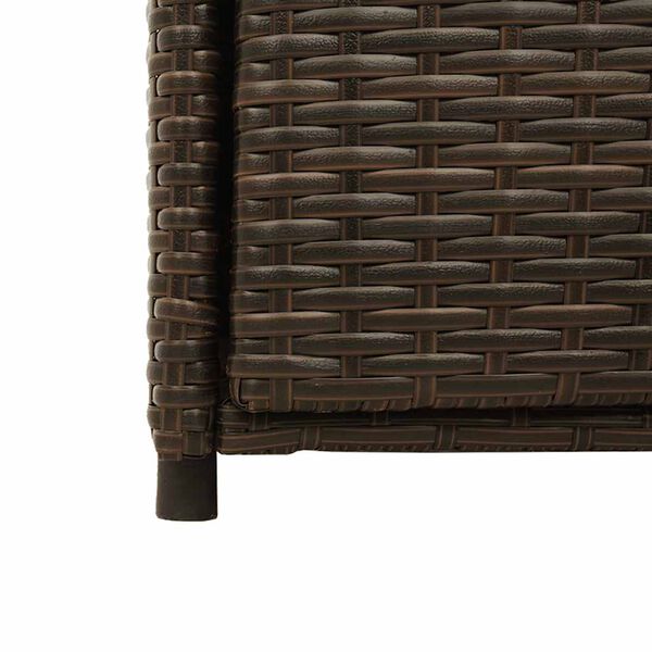 Poly Rattan Garden Storage Cabinet 105cm Wide With 2 Doors 2 Drawers - Vantage Home