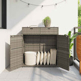Poly Rattan Garden Storage Cabinet 105cm Wide With 2 Doors 2 Drawers - Vantage Home
