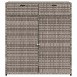 Poly Rattan Garden Storage Cabinet 105cm Wide With 2 Doors 2 Drawers - Vantage Home