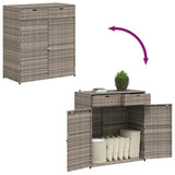 Poly Rattan Garden Storage Cabinet 105cm Wide With 2 Doors 2 Drawers - Vantage Home