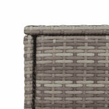 Poly Rattan Garden Storage Cabinet 105cm Wide With 2 Doors 2 Drawers - Vantage Home