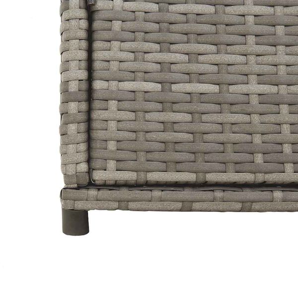 Poly Rattan Garden Storage Cabinet 105cm Wide With 2 Doors 2 Drawers - Vantage Home