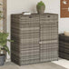 Poly Rattan Garden Storage Cabinet 105cm Wide With 2 Doors 2 Drawers - Vantage Home