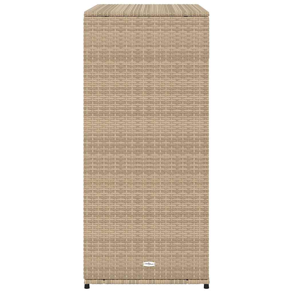 Poly Rattan Garden Storage Cabinet 105cm Wide With 2 Doors 2 Drawers - Vantage Home
