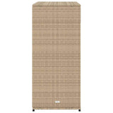 Poly Rattan Garden Storage Cabinet 105cm Wide With 2 Doors 2 Drawers - Vantage Home