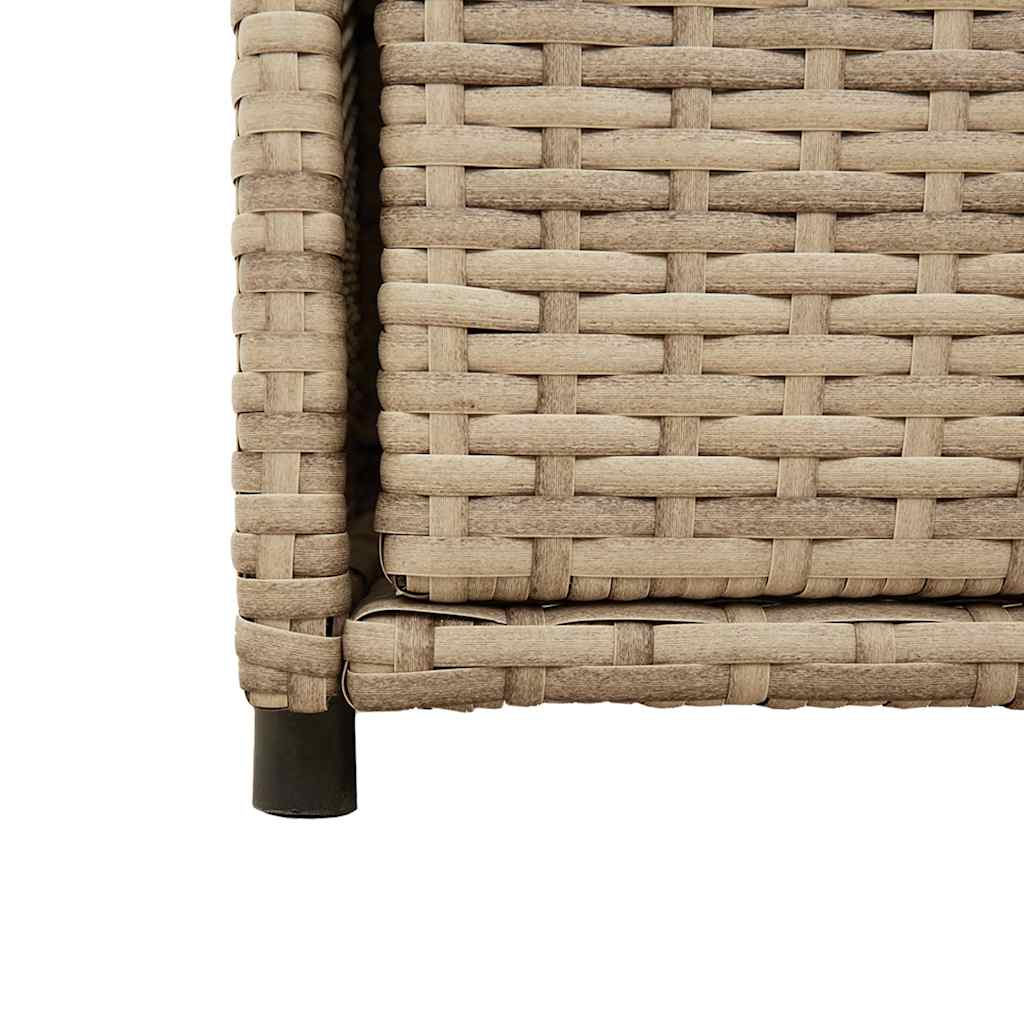Poly Rattan Garden Storage Cabinet 105cm Wide With 2 Doors 2 Drawers - Vantage Home
