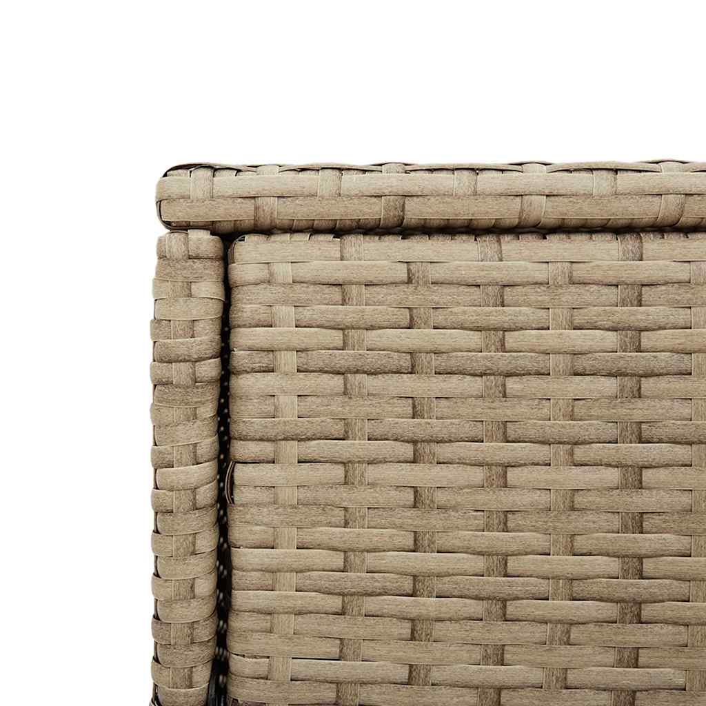 Poly Rattan Garden Storage Cabinet 105cm Wide With 2 Doors 2 Drawers - Vantage Home