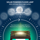 Poly Rattan Solar Powered Garden Lantern 68cm Tall Auto On-Off - Velmora