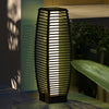 Poly Rattan Solar Powered Garden Lantern 68cm Tall Auto On-Off - Velmora