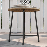 Poly Rattan Wicker 3 Pieces Small Garden Bistro Set - Velmora