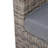 Poly Rattan Wicker 5 Pieces Garden Sofa Set in Aluminium Frame - Velmora