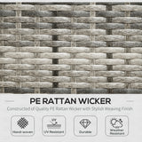 Poly Rattan Wicker 7 Seater Garden Sofa Set With Glass Table - Velmora