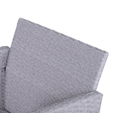 Poly Rattan Wicker Adjustable Recliner Sun Lounger Set of 2 With Storage Side Table - Velmora