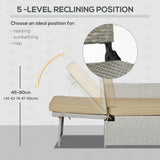 Poly Rattan Wicker Adjustable Recliner Sun Lounger Set of 2 With Storage Side Table - Velmora