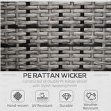 Poly Rattan Wicker Garden Armchair With 10 cm Thickened Cushion - Velmora