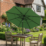 Polyester 3 Tier Tilting Parasol Umbrella 300cm Diameter - Velmora