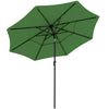 Polyester 3 Tier Tilting Parasol Umbrella 300cm Diameter - Velmora