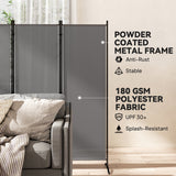 Polyester 6 Panel Folding Room Divider Freestanding Screen 172cm High  x 332cm Wide - Velmora