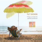 Polyester Beach Parasol Umbrella 160cm Diameter - Velmora