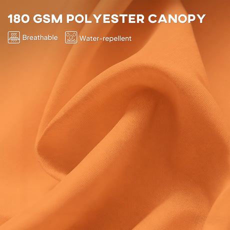 Polyester Double Sided Parasol Umbrella 455cm Width x 265cm Depth - Velmora