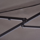 Polyester Double Sided Parasol Umbrella 460cm Width x 270cm Depth - Velmora