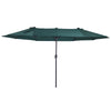 Polyester Double Sided Parasol Umbrella 460cm Width x 270cm Depth - Velmora