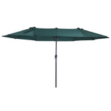 Polyester Double Sided Parasol Umbrella 460cm Width x 270cm Depth - Velmora