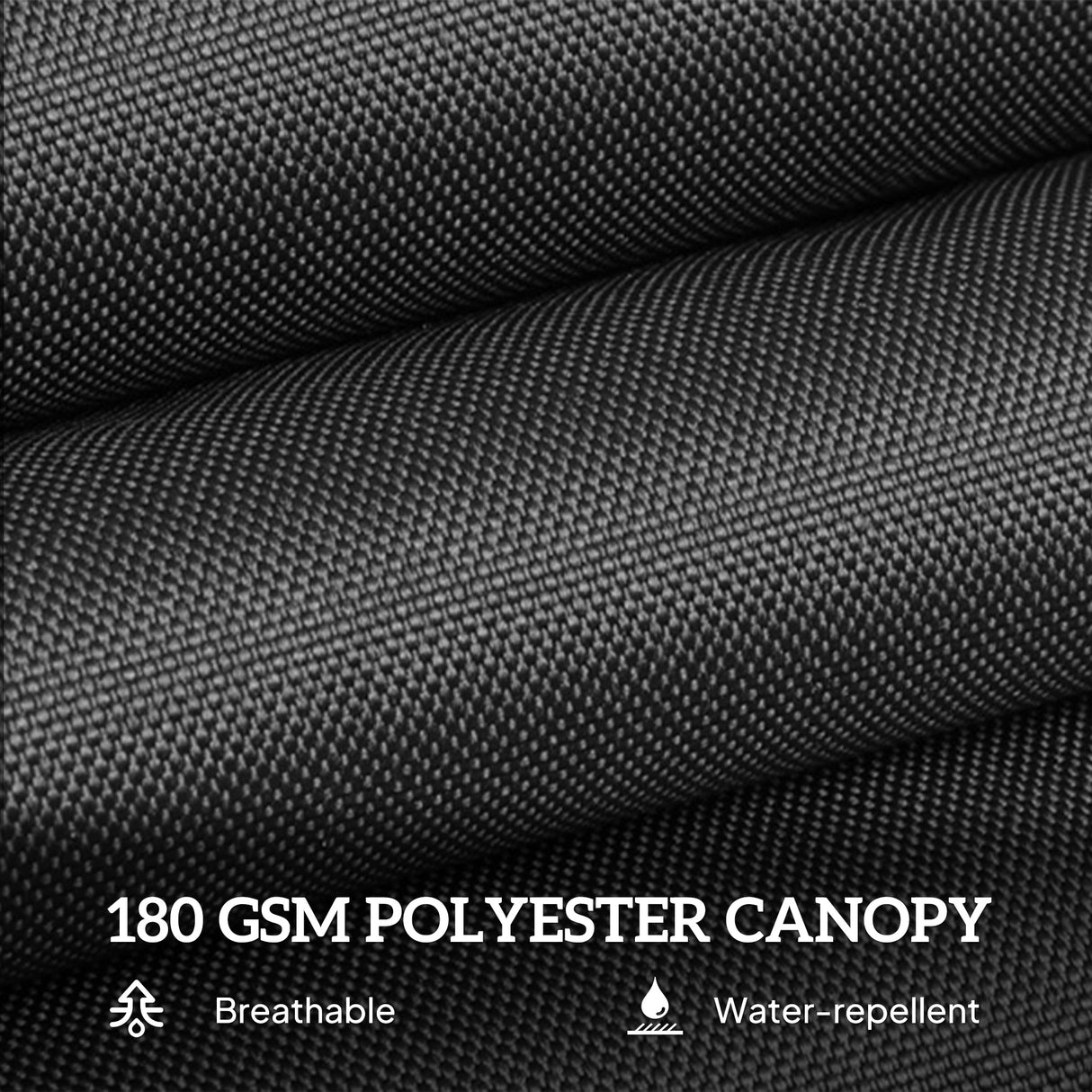 Polyester Double Sided Parasol Umbrella 460cm Width x 270cm Depth - Velmora