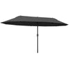Polyester Double Sided Parasol Umbrella 460cm Width x 270cm Depth - Velmora