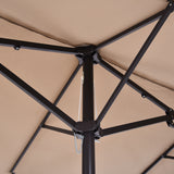 Polyester Double Sided Parasol Umbrella 460cm Width x 270cm Depth - Velmora