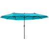 Polyester Double Sided Parasol Umbrella 460cm Width x 270cm Depth - Velmora