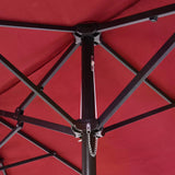 Polyester Double Sided Parasol Umbrella 460cm Width x 270cm Depth - Velmora