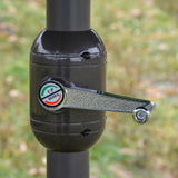 Polyester Double Sided Parasol Umbrella With Cross Base 460cm Width x 270cm Depth - Velmora