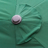 Polyester Double Sided Parasol Umbrella With Cross Base 460cm Width x 270cm Depth - Velmora