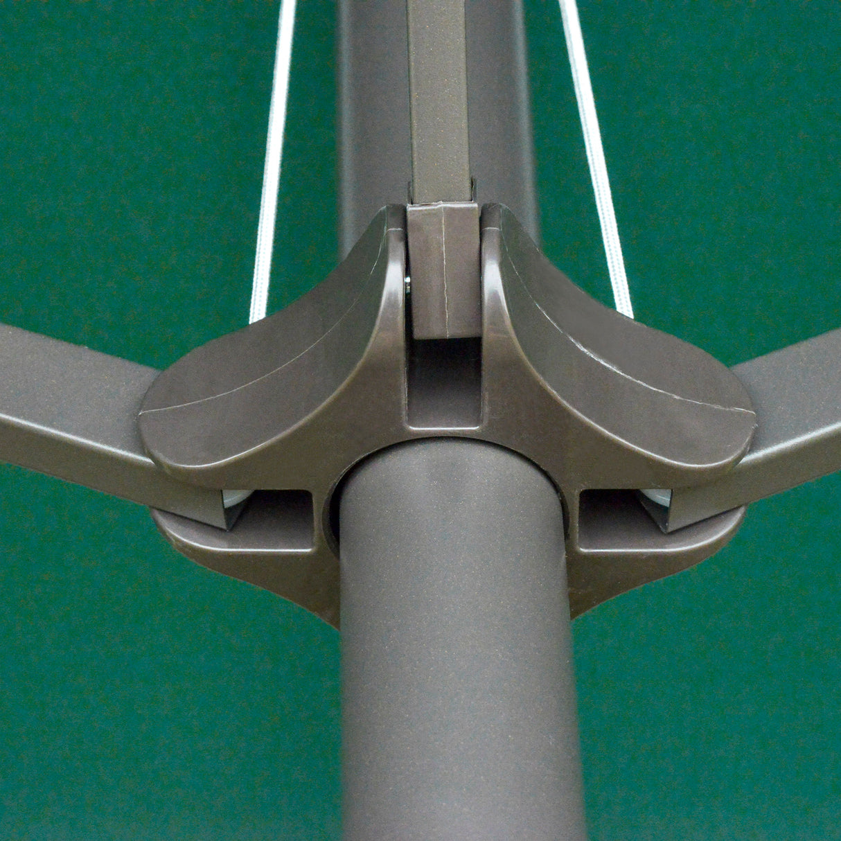Polyester Double Sided Parasol Umbrella With Cross Base 460cm Width x 270cm Depth - Velmora