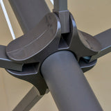 Polyester Double Sided Parasol Umbrella With Cross Base 460cm Width x 270cm Depth - Velmora