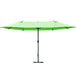 Polyester Double Sided Parasol Umbrella With Cross Base 460cm Width x 270cm Depth - Velmora