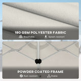 Polyester Double Sided Parasol Umbrella With LED Solar Light 295cm Width x 150cm Depth - Velmora