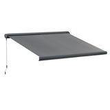 Polyester Electric Awning With Remote Controller 300cm Wide x 250cm Depth - Velmora