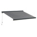 Polyester Electric Awning With Remote Controller 300cm Wide x 250cm Depth - Velmora