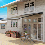 Polyester Electric Awning With Remote Controller 300cm Wide x 250cm Depth - Velmora