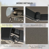 Polyester Electric Awning With Remote Controller 300cm Wide x 250cm Depth - Velmora