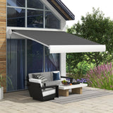 Polyester Electric Cassette Awning 295cm Wide x 250cm Depth - Velmora