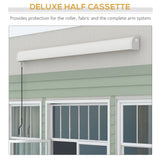 Polyester Electric Cassette Awning 295cm Wide x 250cm Depth - Velmora