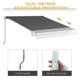 Polyester Electric Cassette Awning 295cm Wide x 250cm Depth - Velmora