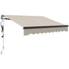 Polyester Electric Retractable Awning With Remote Controller 250cm Wide x 200cm Depth - Velmora