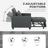 Polyester Fabric 1 Seater Sofa Bed 69cm Wide With 1 Pillow - Velmora