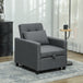 Polyester Fabric 1 Seater Sofa Bed 69cm Wide With 1 Pillow - Velmora