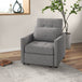 Polyester Fabric 1 Seater Sofa Bed 69cm Wide With 1 Pillow - Velmora